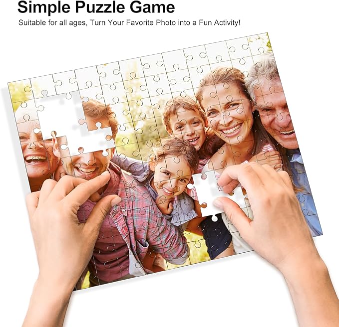 Make a Puzzle from a Photo, Personalized Jigsaw Puzzles 1000 Pieces, Picture Puzzle Custom for All Ages, Perfect for Christmas and Family Fun, Make Your Picture Puzzles with RoyAroma (29.5 * 19.5 in)