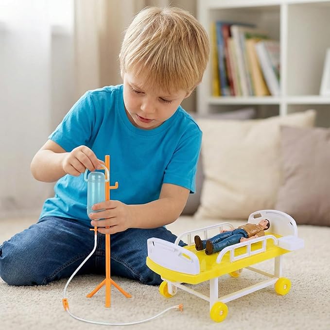 Toddmomy Dollhouse Mini Imitation Toys - Doctor Role Play & Pretend Play Playset Accessories for Kids