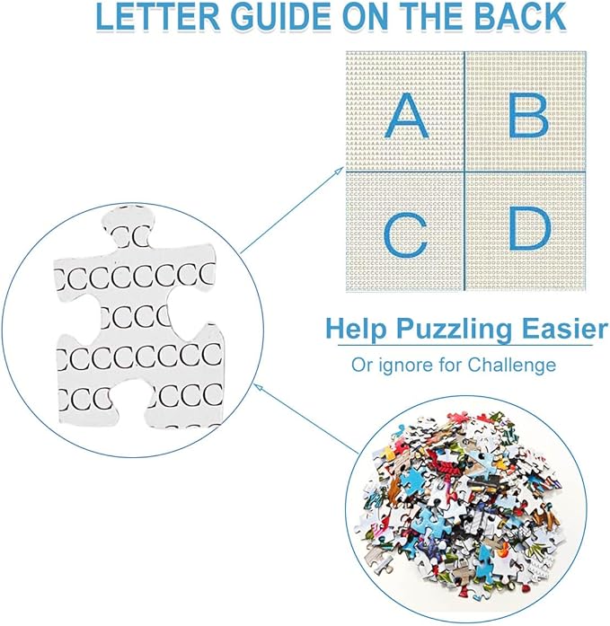 Jigsaw Puzzles for Adults 1000 Pieces- Christmas Winter Snowman Frosty Friends, Jigsaw Puzzles 1000 Pieces Interlock Perfectly Letter on Back with 1:1 Poster (27.6"x 19.7")
