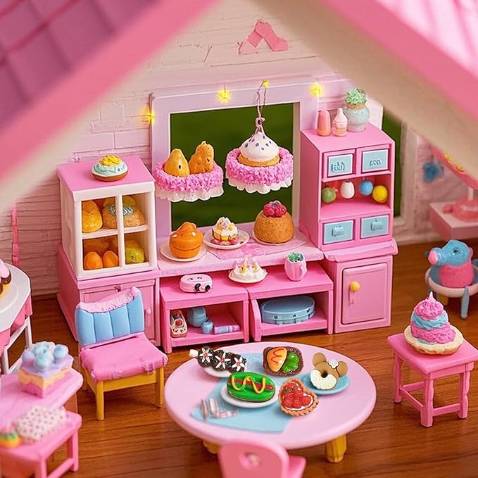 50 Pack Mini Food Blind Bags for Kids - Small Dollhouse Accessories & Party Favors Set with Tiny Resin Food Toys, Perfect for Pretend Cooking Games, Miniature Kitchen Play & Collecting
