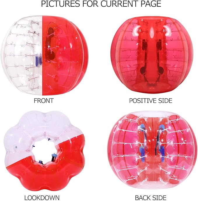 Bumper Bubble Soccer Balls for Teens/Adults, Body Zorb Ball Dia 4FT/5FT(1.2m/1.5m) 1 Pack