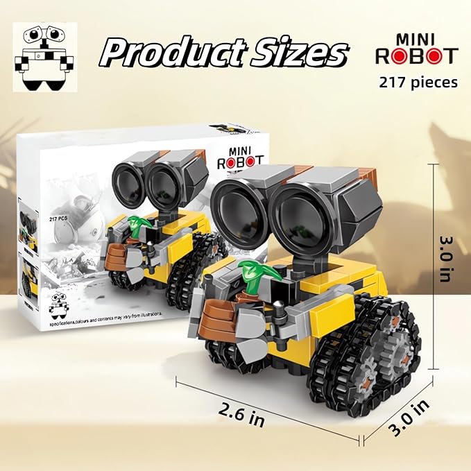 Robot Building Toy Sets for Adults, Technic Wall Engineer Robot Mech Building Kit, 217 Pieces STEM Projects Education Christmas Birthday Creative Gifts for Teens 14+