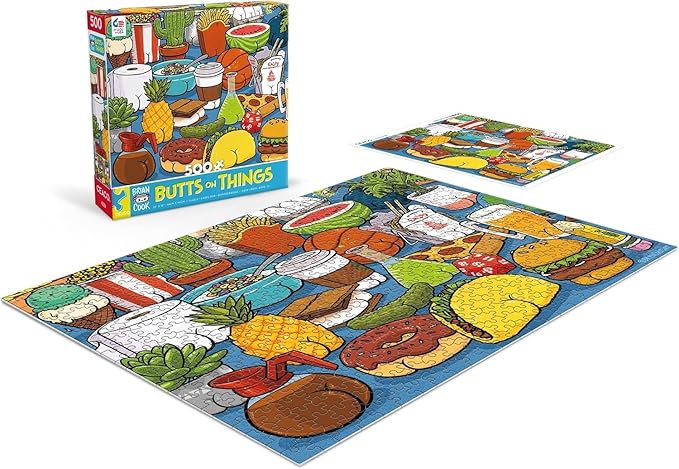 Ceaco - Brian Cook - Butts on Things - 500 Piece Jigsaw Puzzle