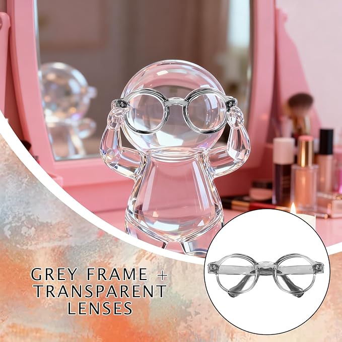 Set of 5 Mini Doll Glasses for 3.94-6.69 Inch (10-17 cm) Dolls, No Doll Include, Clear Lenses and Sunglasses, for Crafts, Dolls, Clothing Accessories
