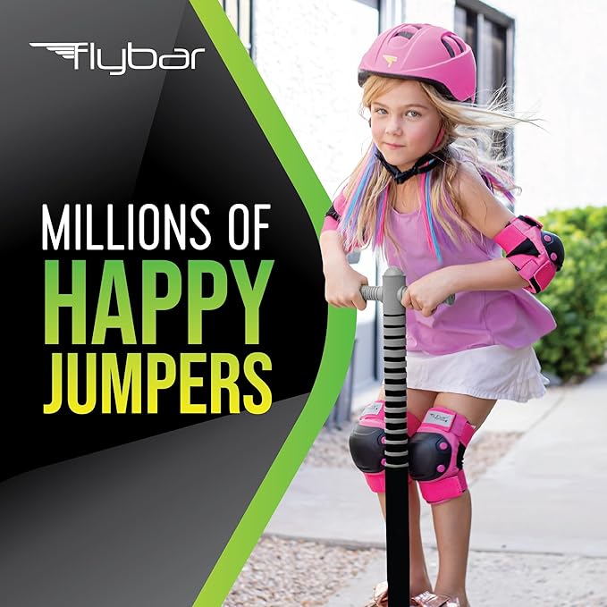 Flybar Maverick Pogo Stick for Kids Ages 5+, 40 to 80 Pounds, Perfect for Beginners, Easy Grip Handles, Anti-Slip Pegs, Outdoor Jumper Toys for Boys & Girls, Outside Toys for Kids