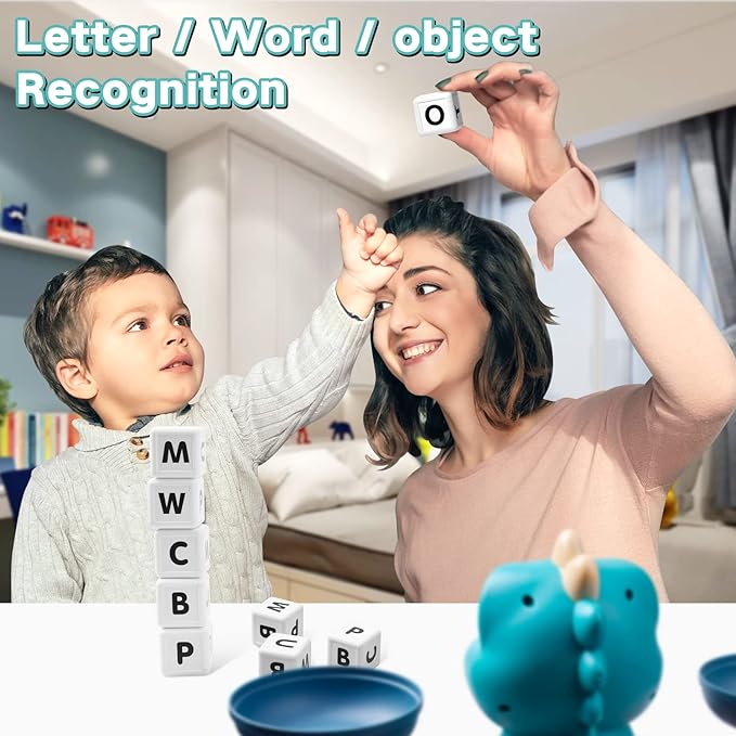 HOPEEYE Dinosaur Kindergarten Preschool Learning Activities Math Counting Matching Letter Toys - Toddler Educational Toys for 3 4 5 6 7 Year Olds Boys Birthday Gift Games for Kids Ages 5-7 3-5