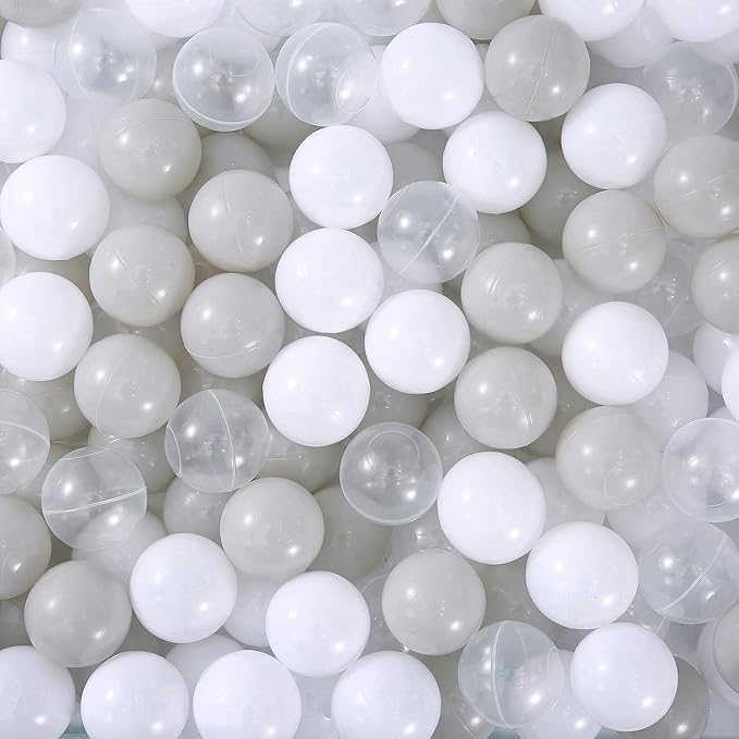 MoonxHome Ball Pit Balls for Toddlers, BPA Free Crush Proof Plastic Toy Balls for Ball Pit, Children's Pool Water Toys, Macaron Ocean Balls for Play Tent 2.15 Inch Pack of 100 200 500 800 1000