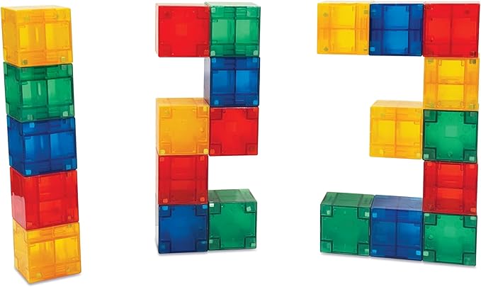 Crayola Bold Magnetic PIP Cubes, Mini Magnetic Blocks Playset, STEM & Montessori Building & Educational Toys for Kids, Travel Toys for Boys and Girls Ages 3+, 27-Piece Set