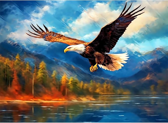 500 Piece Puzzle for Adults, Jigsaw Puzzles Eagle Puzzles Games 500 Pieces and Up for Adult Elderly Great Gift Family Games 20.5"X15"