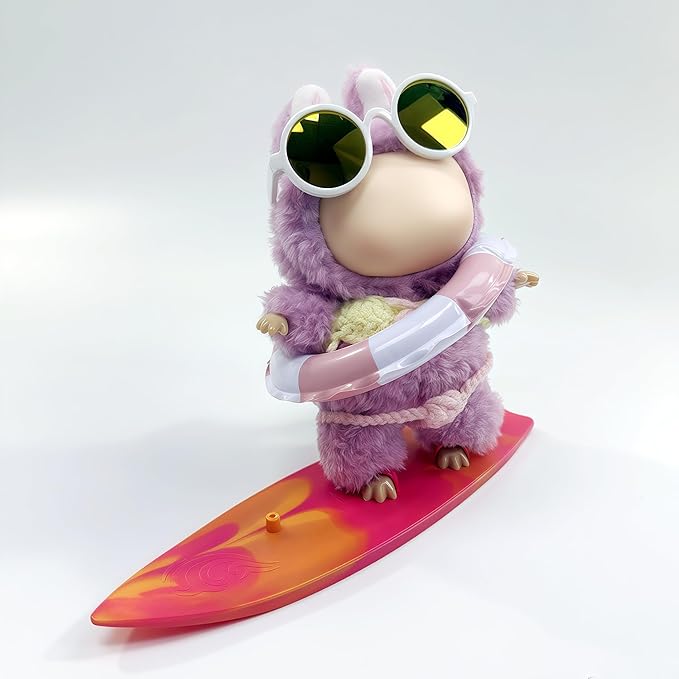 Summer Series - 17cm Doll Clothes, Swimsuit Doll Outfits 3 Sets of Bikini + Swimming Ring + Surfboard + Glasses(No Dolls)