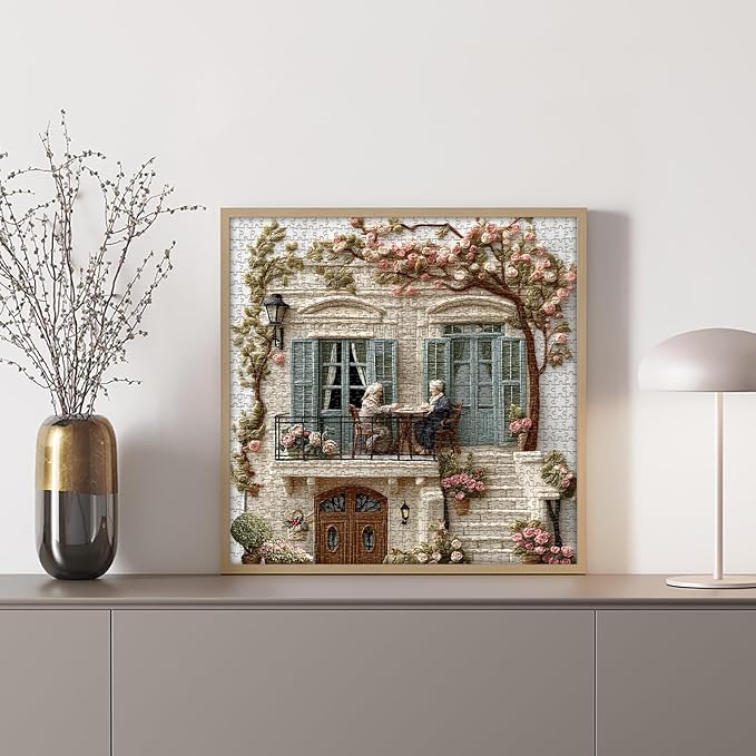 Nature Garden Puzzles for Adults 1000 Pieces, Cozy Puzzle Flower Plant Puzzle Unique Art, Challenge Jigsaw Puzzle for Adults
