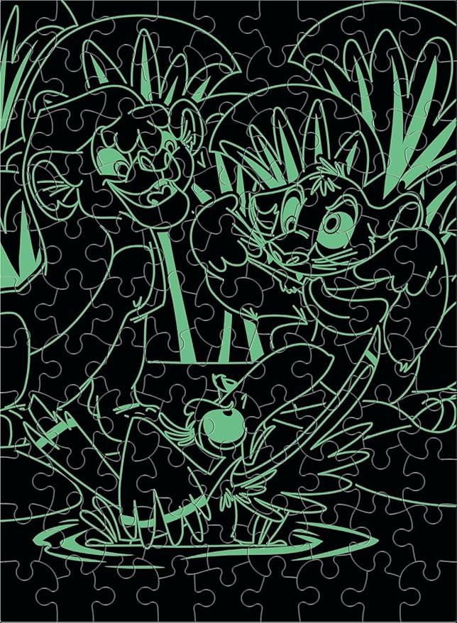 Ceaco - Disney - The Lion King - Making Faces - Glow in the Dark - 100 Piece Jigsaw Puzzle