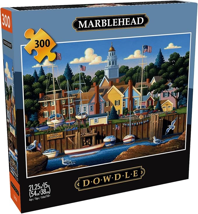 Buffalo Games - Eric Dowdle - Marblehead - Jigsaw Puzzle for Adults - Challenging Puzzle Perfect for Game Nights - Finished Size is 21.25 x 15.00