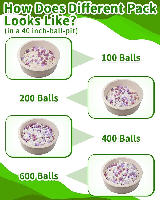 TRENDPLAY Ball Pit Balls Shapes Pastel, Duck Star Shape Non Toxic for Toddlers Kids Baby Girls Boys Dogs Soft Play,Party, 50 100 200