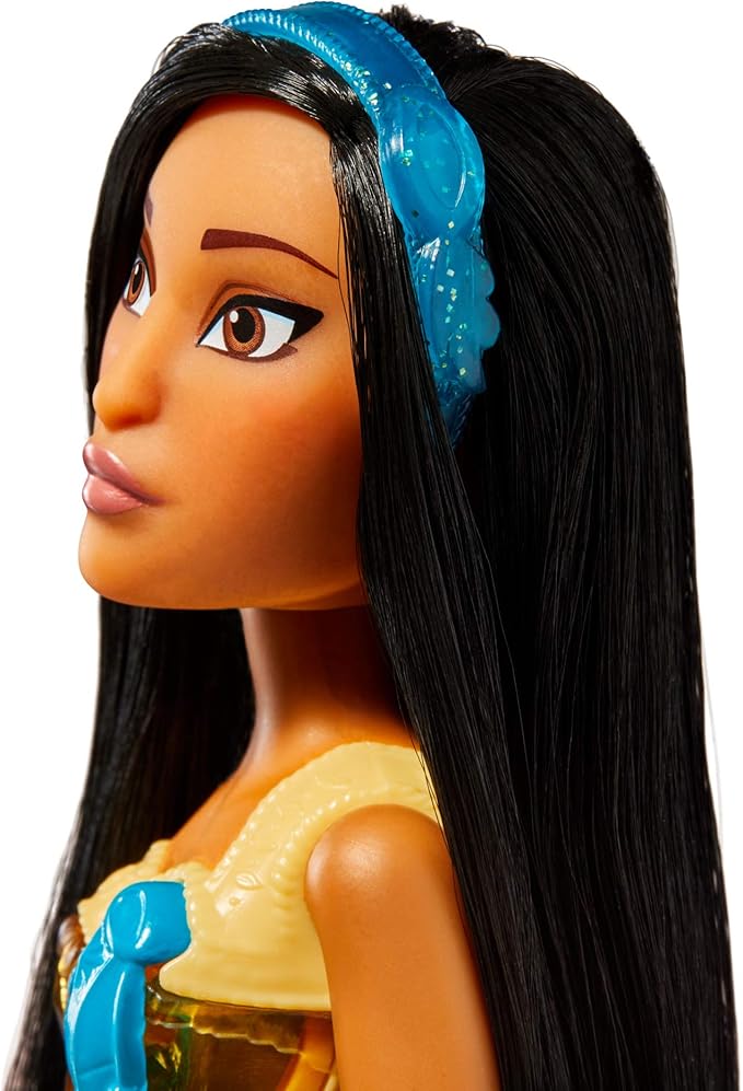 Disney Princess Royal Shimmer Pocahontas Doll, Fashion Doll with Skirt and Accessories, Toy for Kids Ages 3 and Up