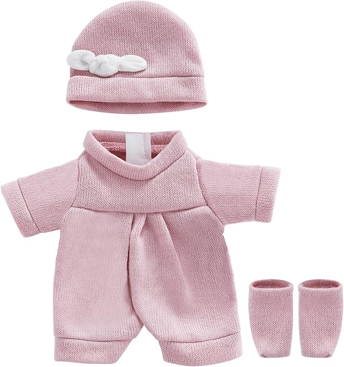 12 inch Doll Clothes and Accessories with Headband Hat Socks 4-Packs for 10 11 12 inch Dolls (Not Include Doll)