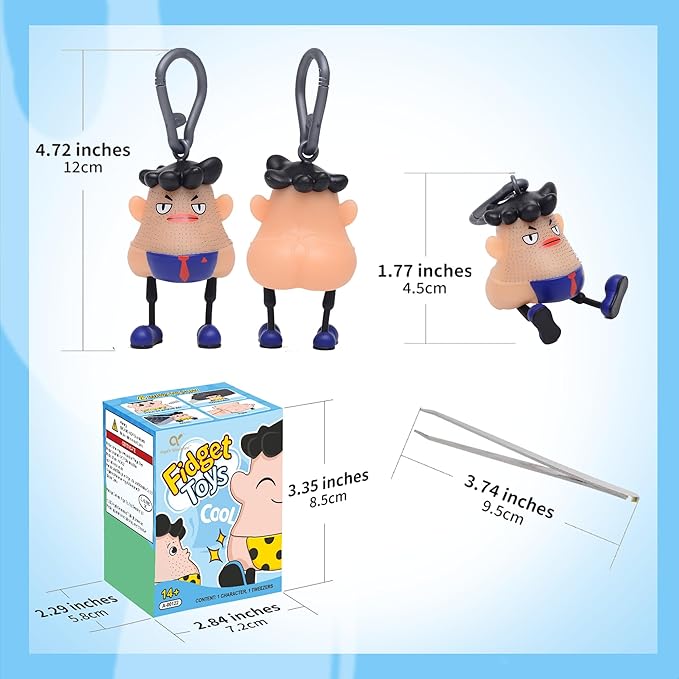 CoolCool Hair Pulling Fidget Toys,Trichotillomania Pop Fidget Toys,Gag Stress Relief Toy Hair Pulling,Anti Anxiety and Venting Novelty Toys for 14+ Ages and Adul Birthday Party Favors