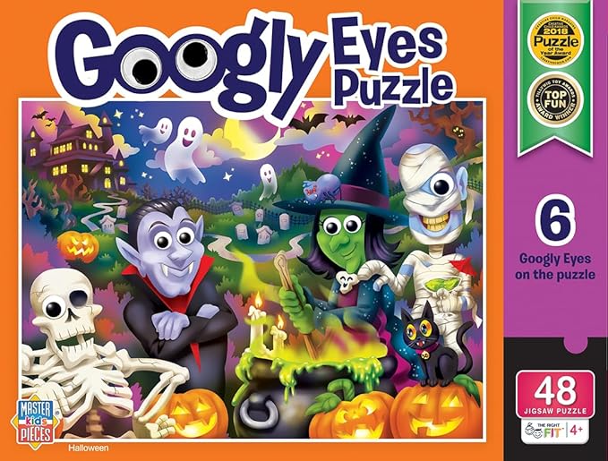 MasterPieces Halloween - Googly Eyes 48pc Puzzle