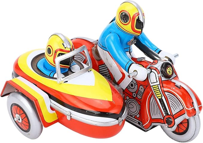 ANGGREK Retro Wind Up Toy, Motorcycle Toy Easy for Christmas