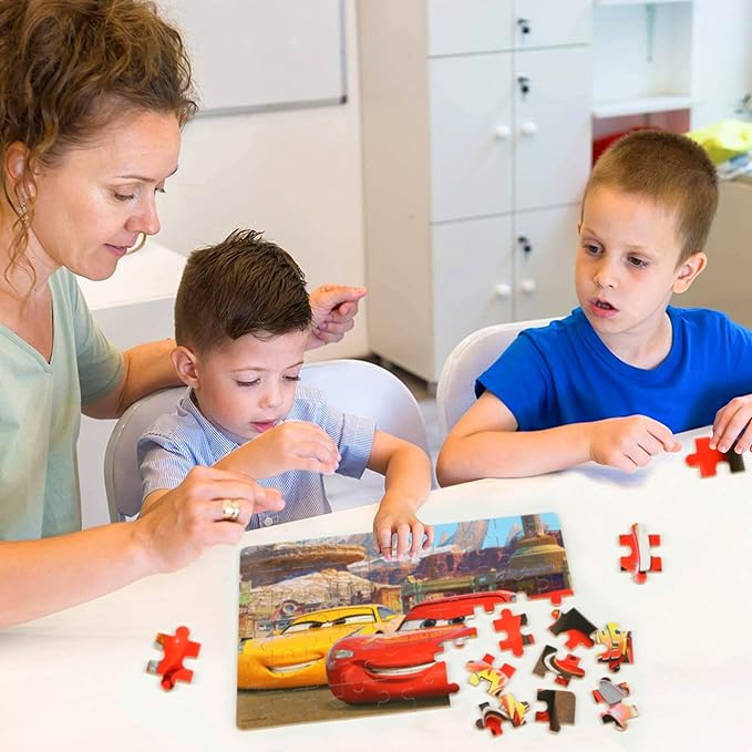 Puzzles for Kids Ages 4-8 60 Pieces Jigsaw Puzzles for Boys and Girls Educational Learning Puzzles in Metal Box