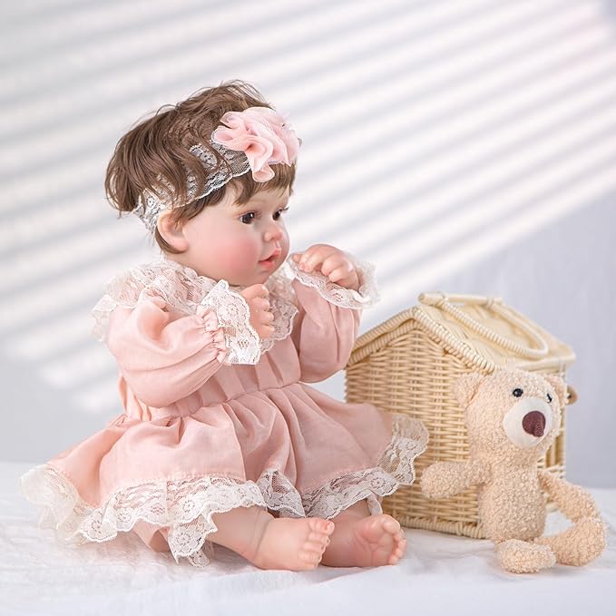 Lifelike Reborn Baby Dolls-20Inch Realistic Cute Reborn Baby Doll with Accessories, Gift for 3+ Years Old and Collectors