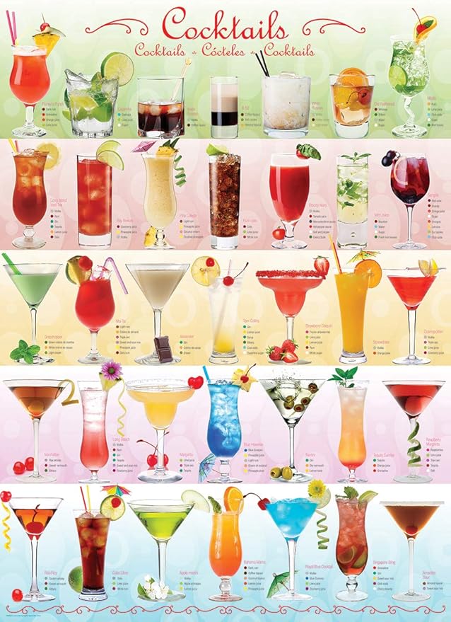 EuroGraphics Cocktails Puzzle (1000-Piece) (6000-0588)