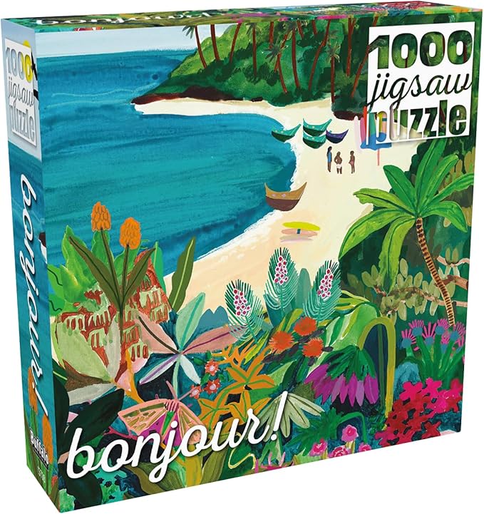 Buffalo Games - Bonjour - Beach Butterfly - 1000 Piece Jigsaw Puzzle for Adults - Challenging Puzzle Perfect for Game Nights
