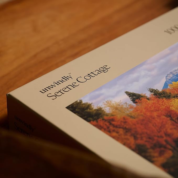 Serene Cottage Jigsaw Puzzle for Adults – 1000 Piece Puzzle with Bonus Poster Included, Unique Design & Vibrant Colors