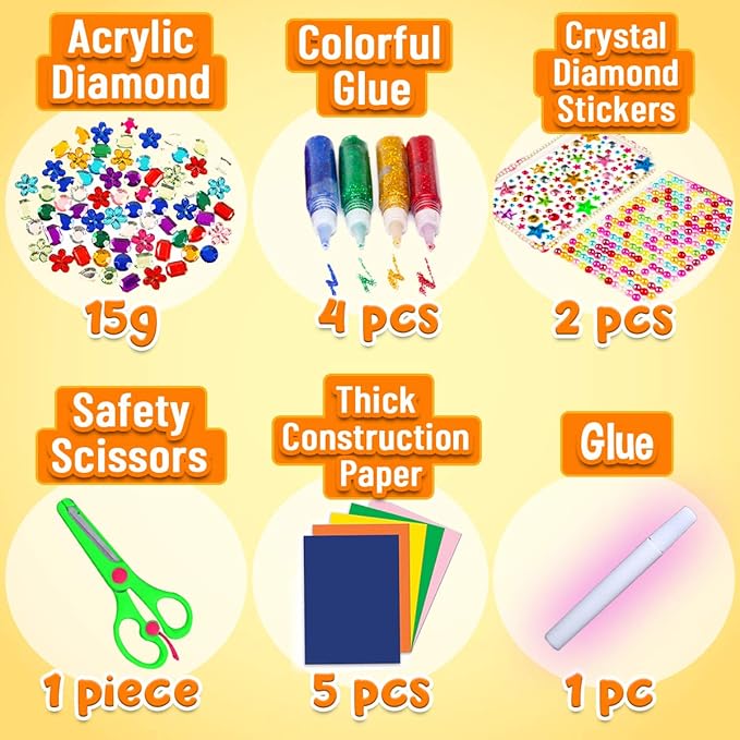 Goody King Arts and Crafts Supplies for Kids | All in One Craft Art Supplies Kit for Toddlers Kids