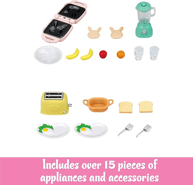 Calico Critters, Doll House Furniture and Décor, Breakfast Playset