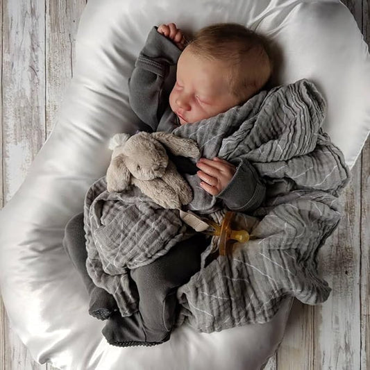 CHAREX Reborn Baby Dolls - 18 inch Realistic Baby Doll Boy Real Life Baby Dolls Lifelike Newborn Baby Real Looking Birthday Gift Toy with Full Accessories for Age 3+