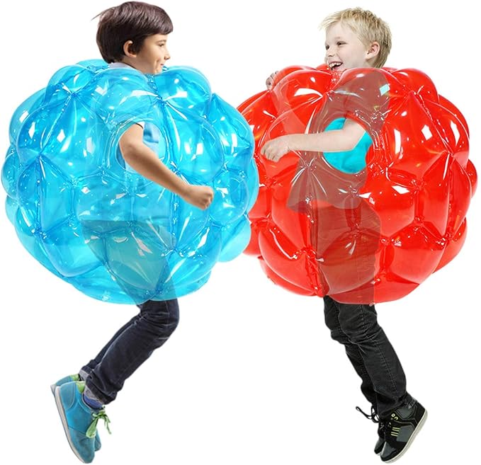 SUNSHINEMALL 2 Pack Inflatable Bumper Balls for Kids & Adults Giant Sumo Balls Bounce Body Bumpers Buddy Zorb Ball Outdoor Toys Gifts Yard Human Bubble Ball Hamster Ball