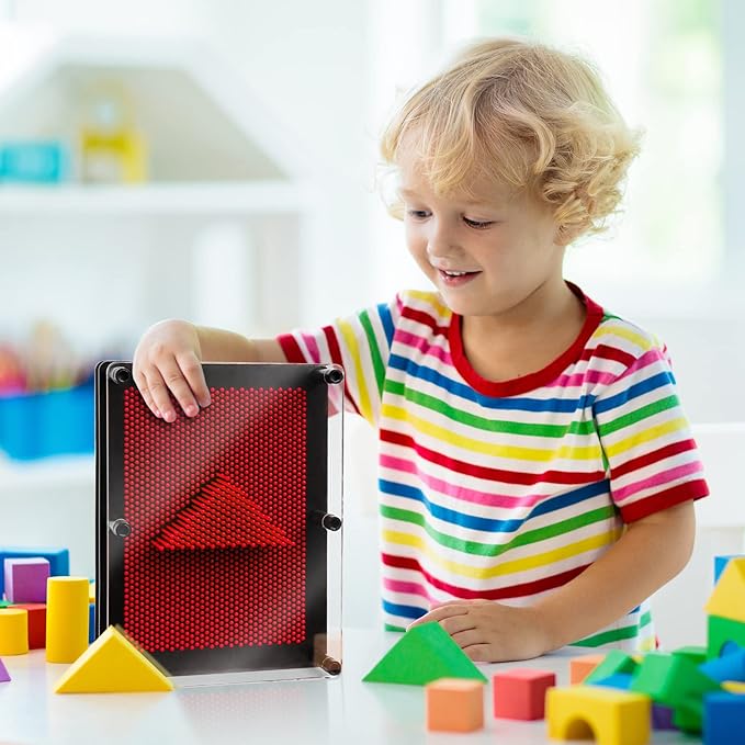 ENJSD 3D Pin Art Sensory Toys for Kids 5-7, Pin Art Board Impression Sensory Toys for Kids with Autism, Autism Gifts for Autistic Children Age 3, 4, 5, 6, 7, 8, 9, 10+ Years Old Boys Girls