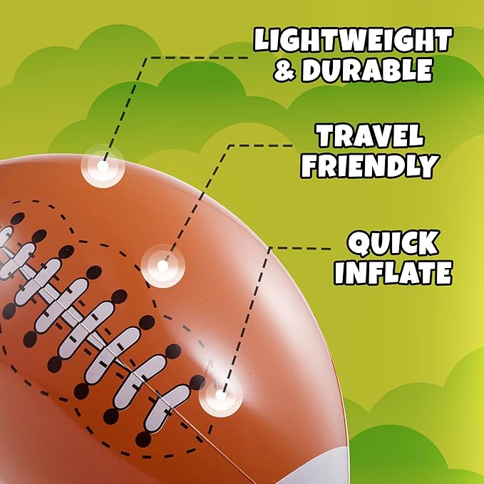 Inflatable Beach Balls (6 Pack) - 16-Inch Durable PVC Blow Up Beach Balls for Kids, Easy to Inflate, Summer Pool Float, Party Favors, Sports Theme Decorations, Giveaways & Outdoor Toys