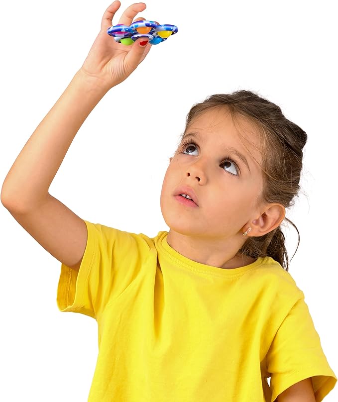 Nutty Toys Fidget Spinner - Sensory Toy for Kids & Adults - Top Stress & Anxiety Relief Gifts 2026 - Unique Easter Basket Stuffers Gift Idea - Best Toddler, Tween, Teen Girl & Teenage Boys Present