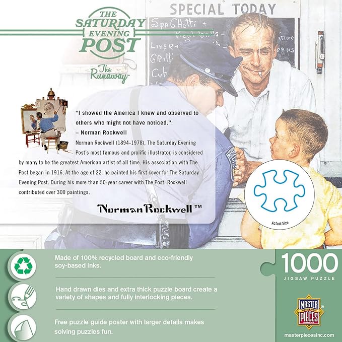 MasterPieces 1000 Piece Jigsaw Puzzle for Adults, Family, Or Youth - The Runaway - 19.25"x26.75"