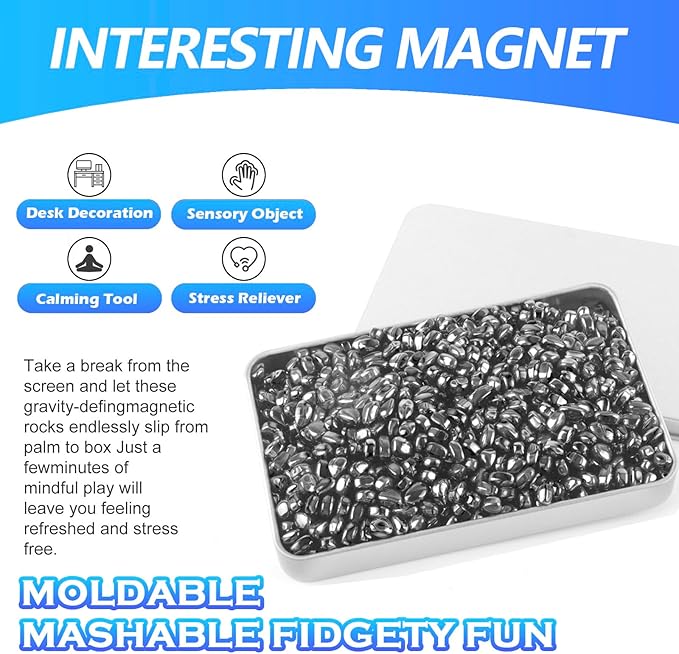 550+ Pcs Putty Fidget Toys for Adults Teens, Stress Relief Sensory Toys for Autism ADHD Anxiety, Desk Fidgets for Office, Fun Gift Idea for Men Women