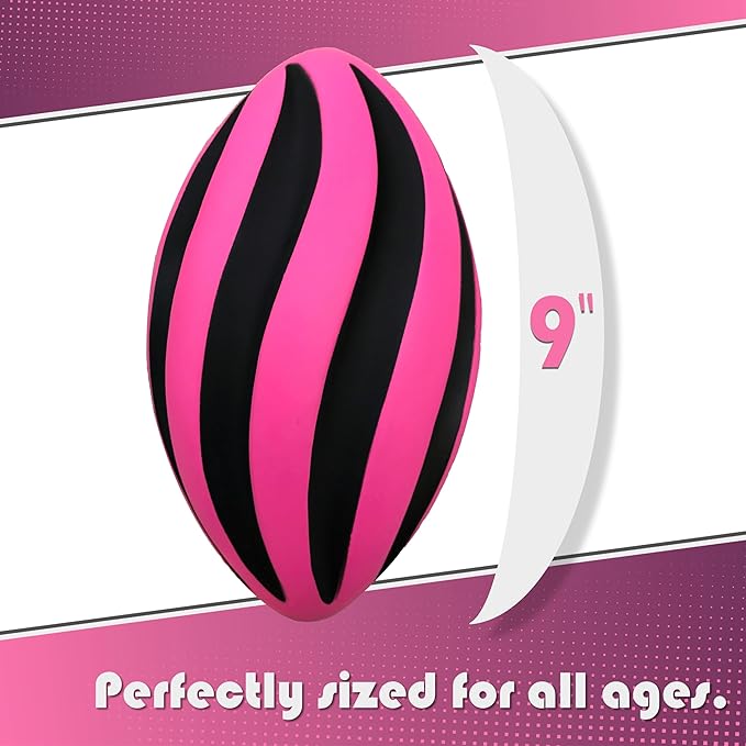 Spiral Foam Football - Soft Foam Football for Kids - 9 Inches - American Football - 1 Each