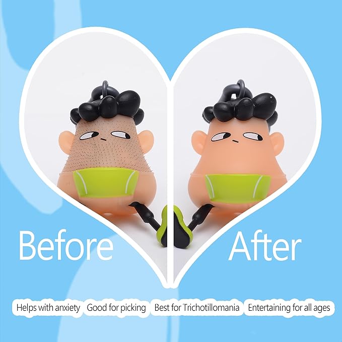 Peekaboo for 14+ Ages Hair Pulling Fidget,Trichotillomania Pop Fidget Toys,Gag Novelty,Asmr Picking Stress Relief Toy,Anti Anxiety Venting Novelty Toys Birthday Party Favors
