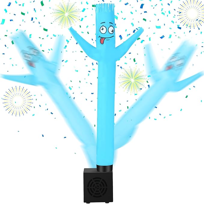 Poen Easter Gifts for Kids Mini Wacky Waving Inflatable Tube Guy with Blower Gag Toy Gift Inflatable Tube Man Birthday Desktop Decor Dancing Blow up Man for Office Party Decor(Quirky)