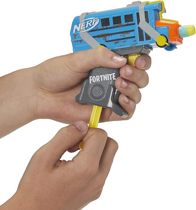 Nerf MicroShots Fortnite Rainbow Smash - Mini Dart-Firing Blaster and 2 Official Elite Darts - for Youth, Teens, Adults