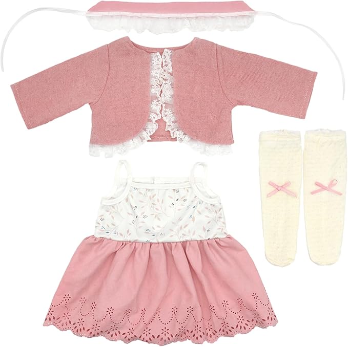 Reborn Doll Clothes for 20-22 Inch Dolls, 3-packs 20 Inch Doll Clothes Accessories with Coat, Headband Socks