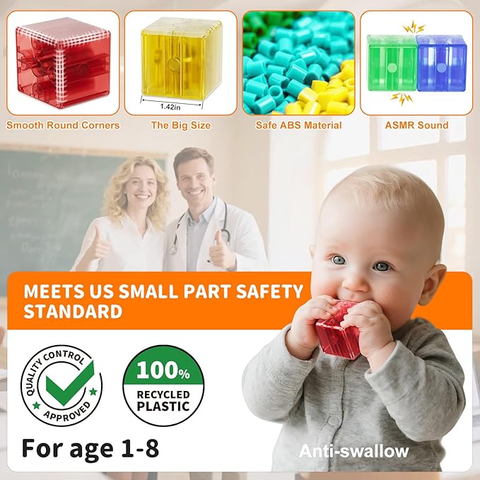Transparent Magnetic Blocks for Kids Ages 4-8,40PCS Mini Play Magnet Building Shapes Set,Montessori Magnetic Cubes for Toddlers 1-3,Preschool STEM Educational Sensory Magnet Toys for Kids 3-5