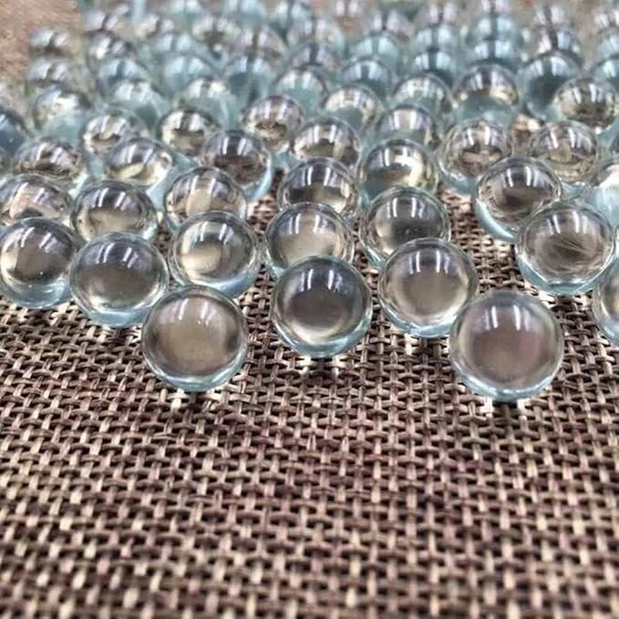 20 Pcs 10mm Clear Glass Marbles Solid Marble Beads Marbles Games Bouncing Ball Pinball Machine for Vase Fish Tank Filler Home Decor, Dice and Marble Games, Sports and Outdoor Play, Decorations