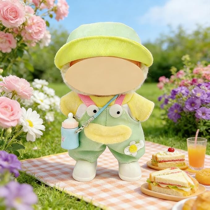 Ezcora Clothes for Doll, 5 Pack Clothes for 17cm Doll Include Pairs of Shoes, Perfect for Play & Display, Doll Outfits Accessories for Collectors (No Dolls) (Pastel Dopamine)