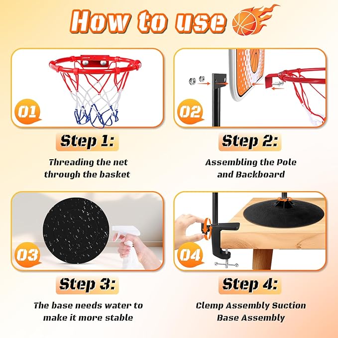 Toddler Basketball Hoop Indoor, Basketball Hoop for Kids Mini Kids Hoops for Outdoor Indoor Goal for Sport Toys Christmas Birthday Gift