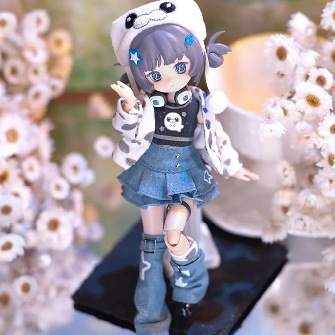CALEMBOU BJD Blind Box, Electronic Cute Pet Series 20cm Ball Jointed Doll, Kawaii Dress Up Doll with Joints Accessories, Collection Action Figure Toys, Gift for Girls Boys (Electronic Cute Pet-1pc)