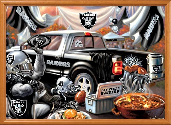 MasterPieces - 1000 Piece Jigsaw Puzzle, NFL Las Vegas Raiders, Fun for Adults and Family, Non-Glare Finish, 19.25"x26.75"