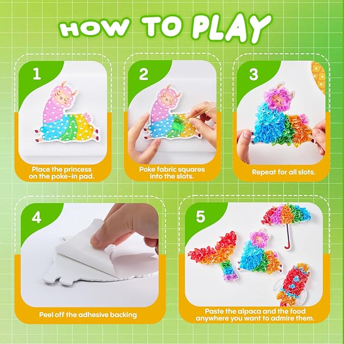creative kimi 9 PCS Poke Poke Art - Magical Princesses,Foil Art, Mess-Free Fun for Kids, DIY Wood Craft Kits, Creative Activity, Gifts for Girls & Boys Ages 4, 5, 6, 7, 8, 9