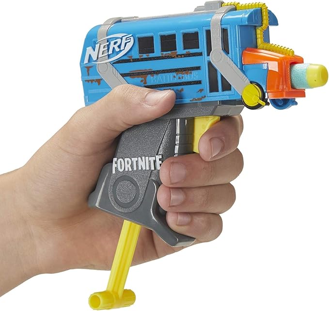 Nerf MicroShots Fortnite Rainbow Smash - Mini Dart-Firing Blaster and 2 Official Elite Darts - for Youth, Teens, Adults